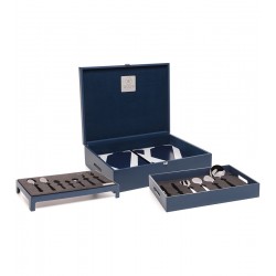 Faqueiro 101 Peças Zurich De Aço Inox Wolff Com Estojo De Madeira